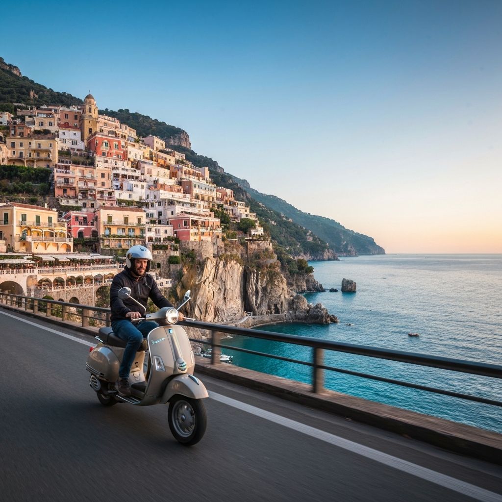 Côte Amalfitaine Vespa tour Positano Ravello Amalfi