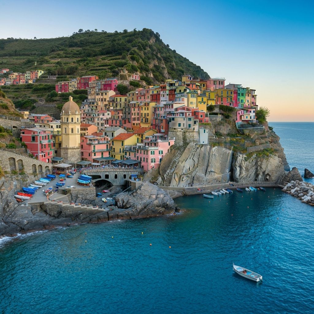 Cinque Terre bateau randonnée sentier bleu Ligurie