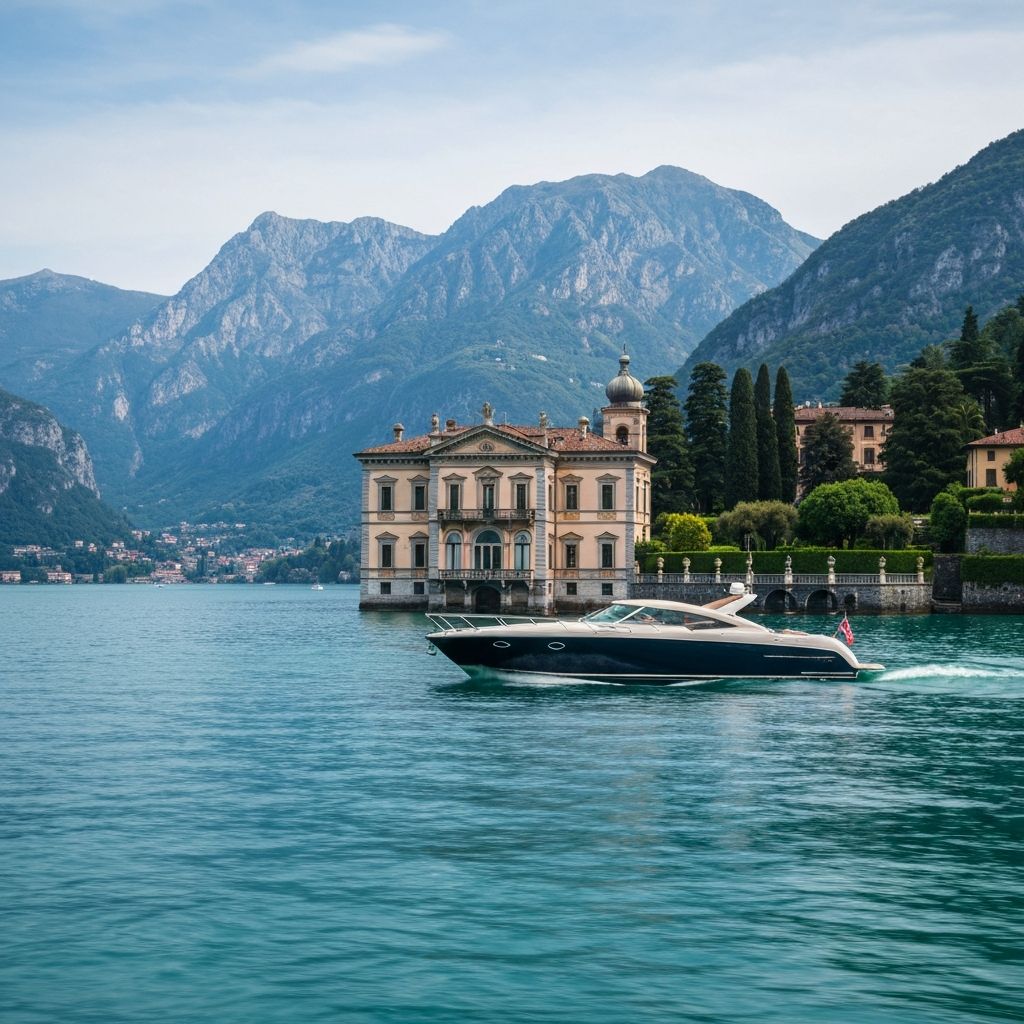 Lac de Côme croisière Villa Balbianello Star Wars