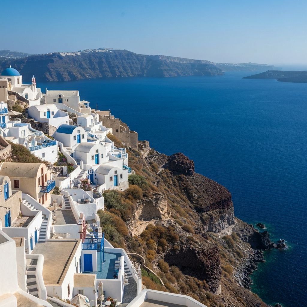 Excursion bateau Thirasia Santorin île authentique Cyclades