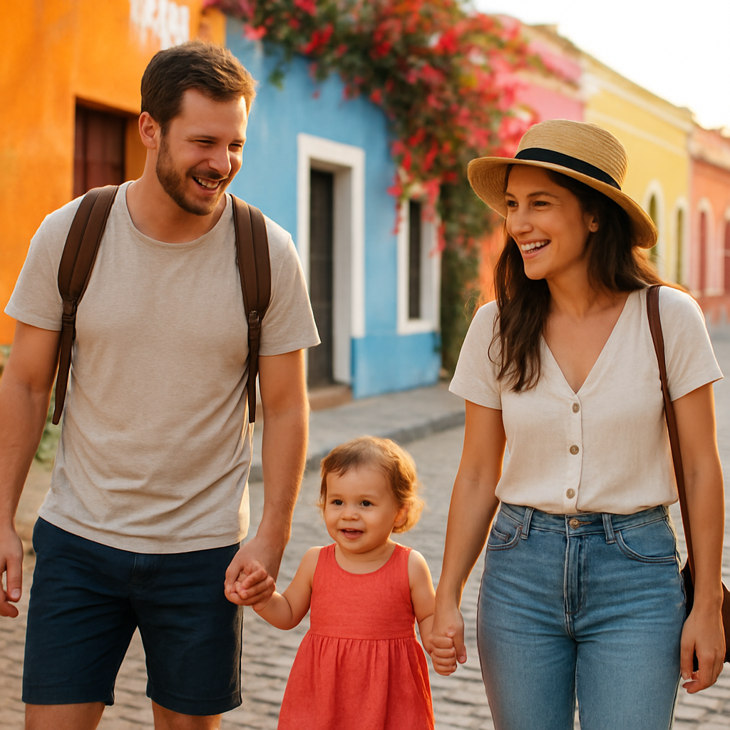 Cindy, Clément et leur fille en voyage à travers le monde