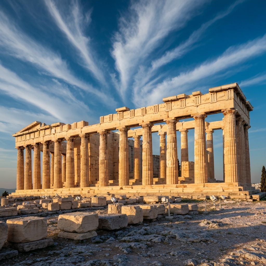 Ruines de l'Acropole a Athenes