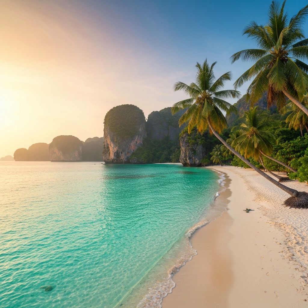 Plage paradisiaque de Thaïlande